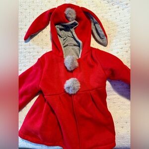 Girls toddler bunny ears jacket
